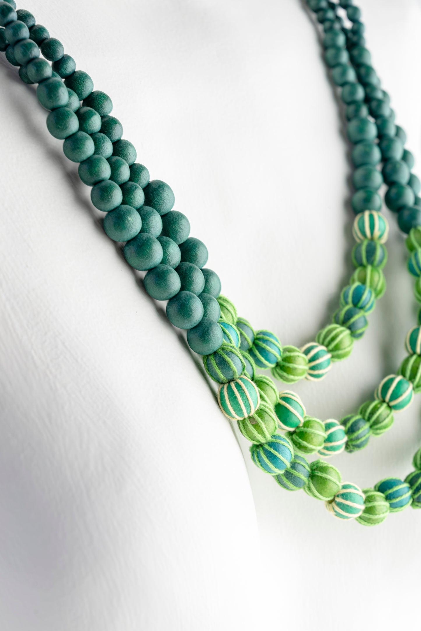 Sylca Designs Harmony Statement Beaded Necklace 