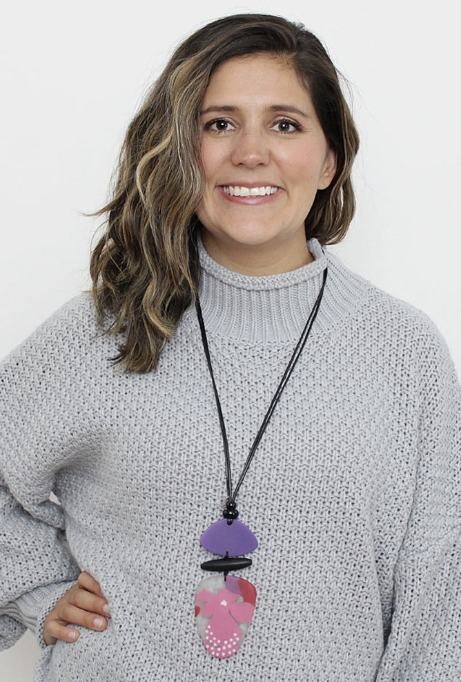 Sylca Designs Sia Pendant, Pink/Purple 