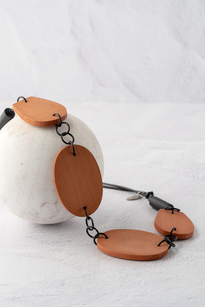 Sylca Designs Kim Link Necklace, Peach 