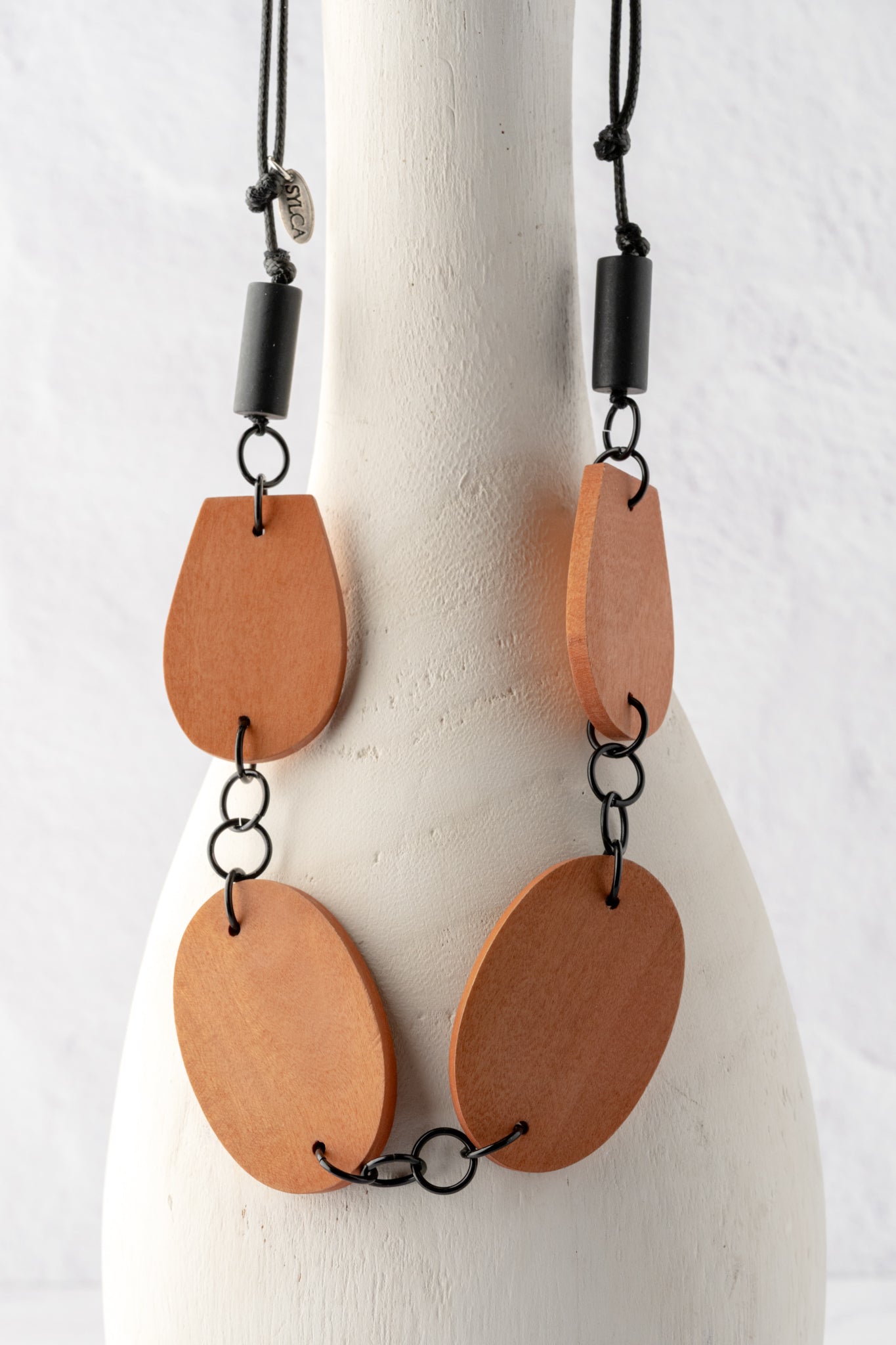 Sylca Designs Kim Link Necklace, Peach 
