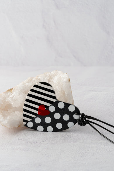 Sylca Designs Camila's Heart Pendant, Black 