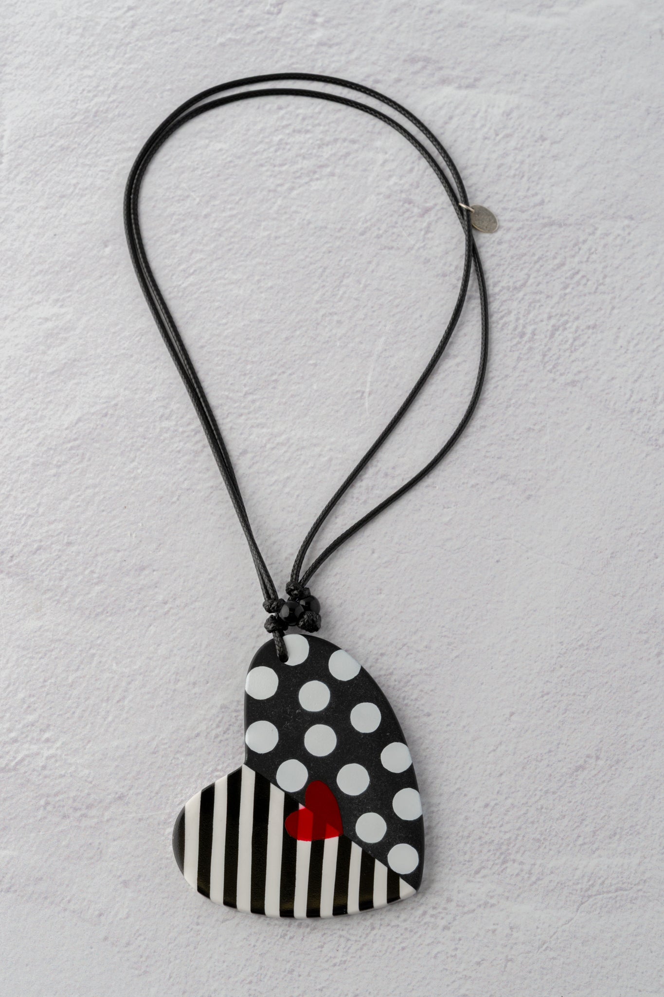 Sylca Designs Camila's Heart Pendant, Black 