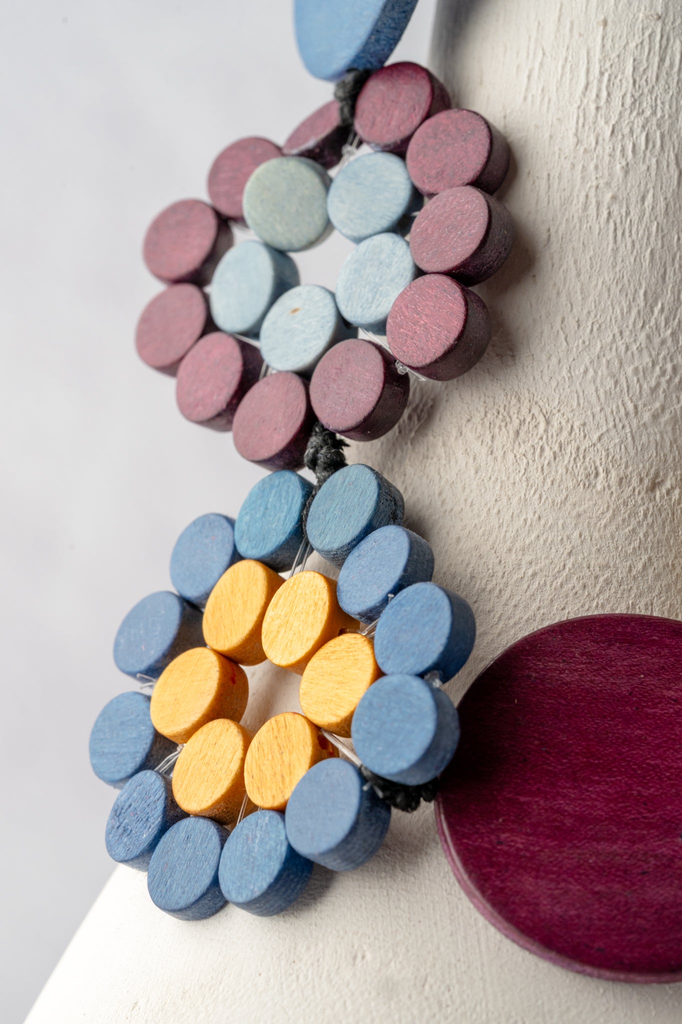 Sylca Designs Dahlia Joy Necklace, Merlot 