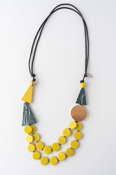 Sylca Designs Scarlett Multi-Strand Necklace, Gold/Yellow 