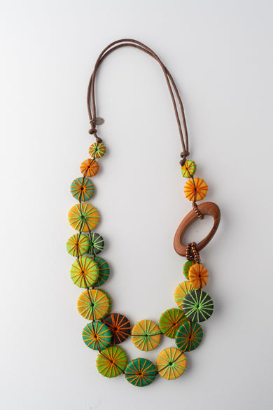 Sylca Designs Nature Haven Necklace, Green Mix 