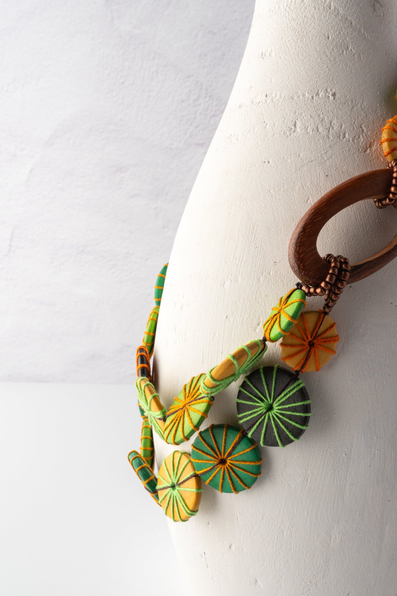 Sylca Designs Nature Haven Necklace, Green Mix 