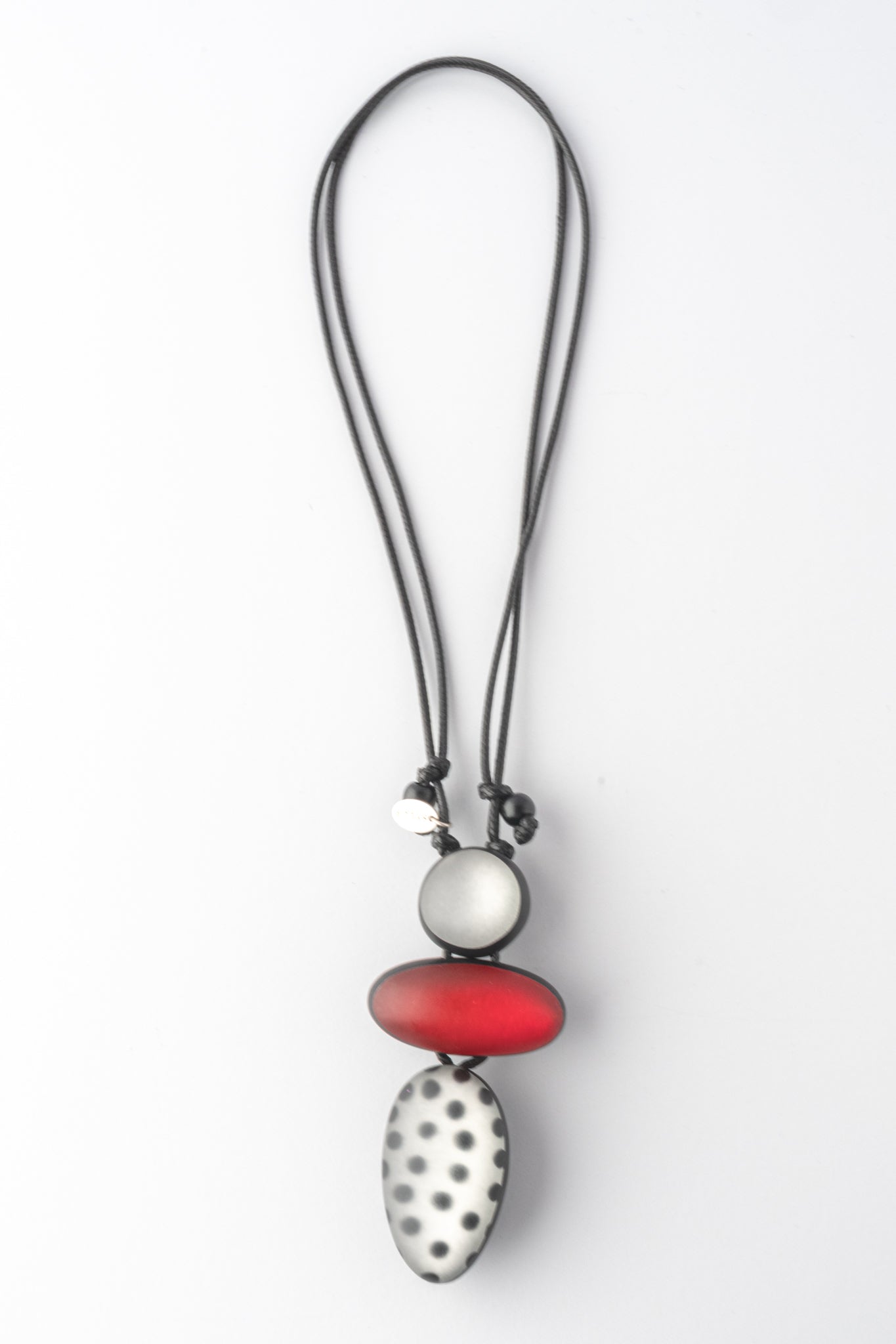 Sylca Designs Midori Polka Dot Necklace, Red 