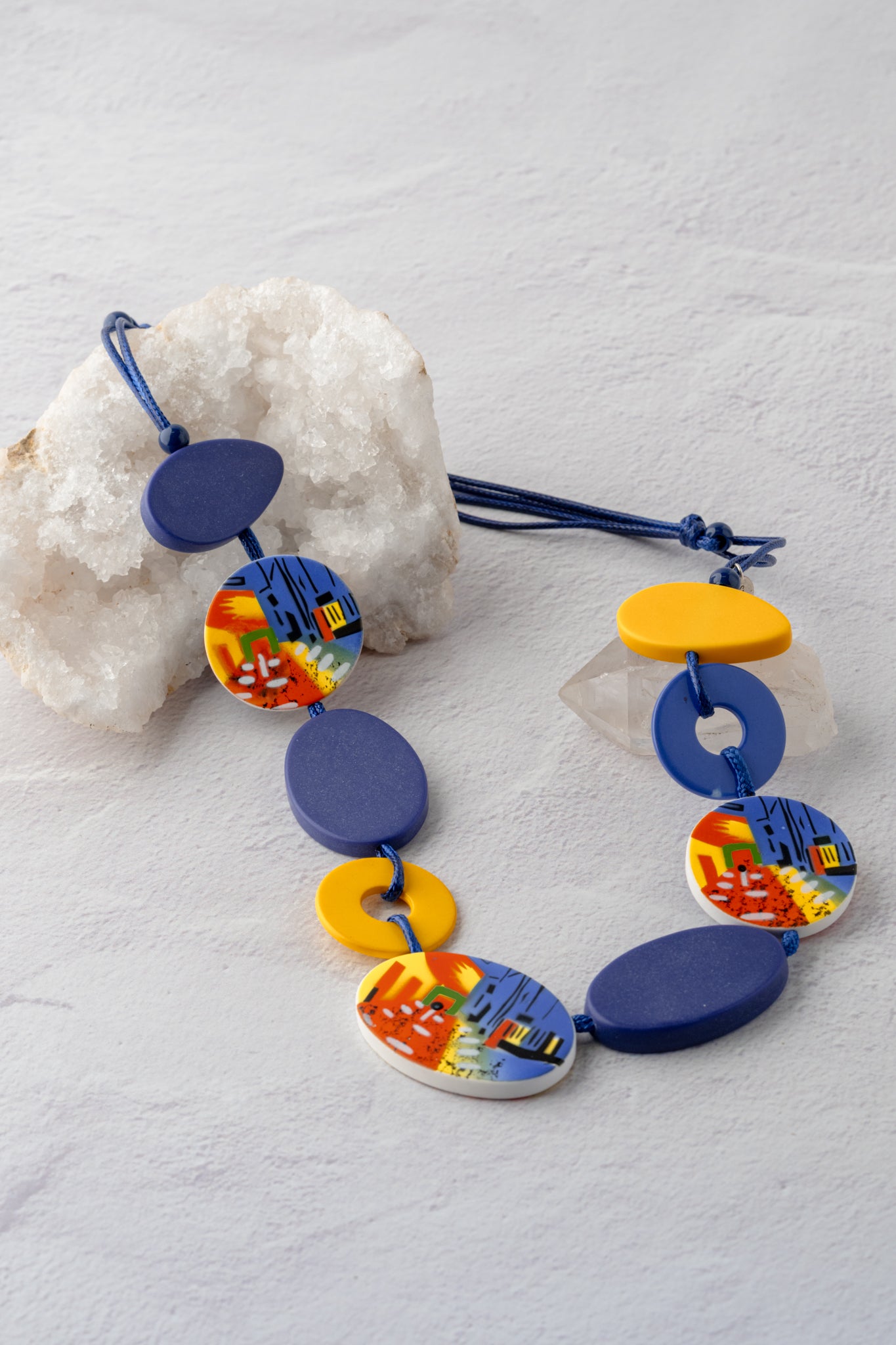Sylca Designs Artist Impression Necklace, Blue 