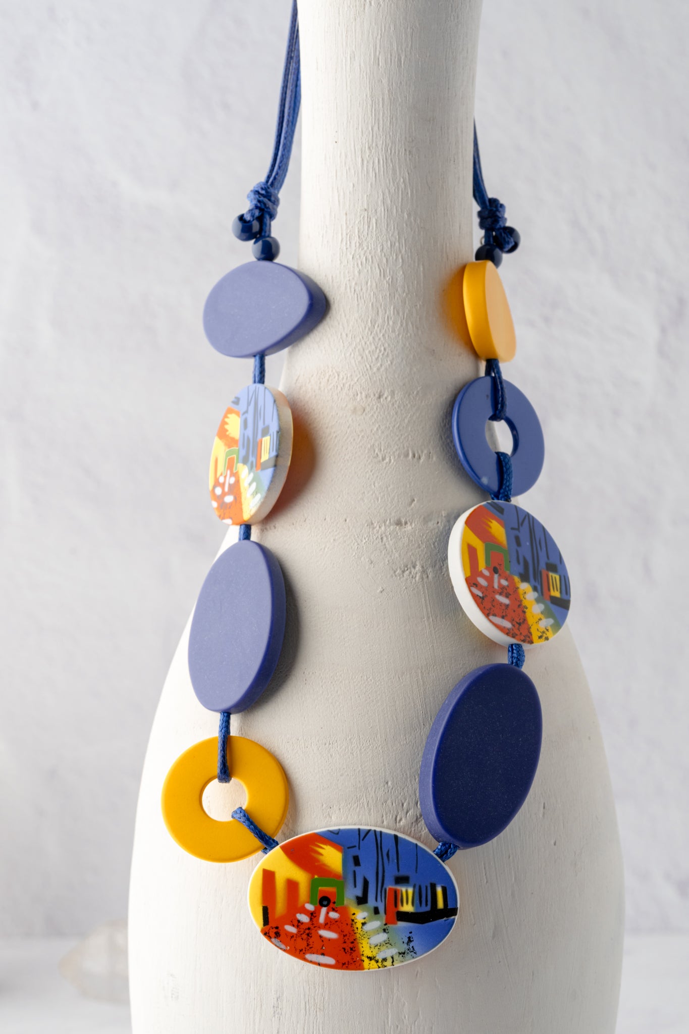 Sylca Designs Artist Impression Necklace, Blue 