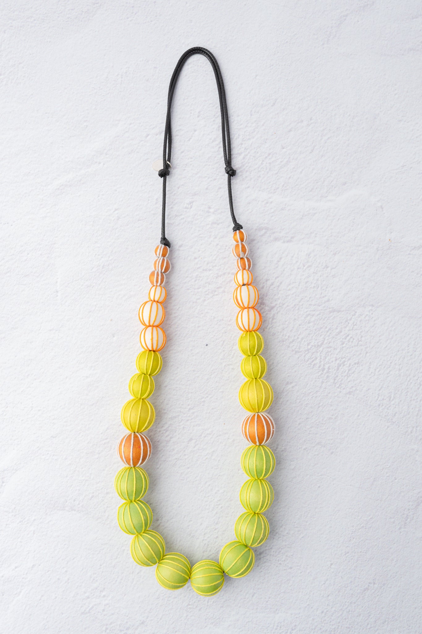 Sylca Designs Graduated Wrapped Beads, Lime 