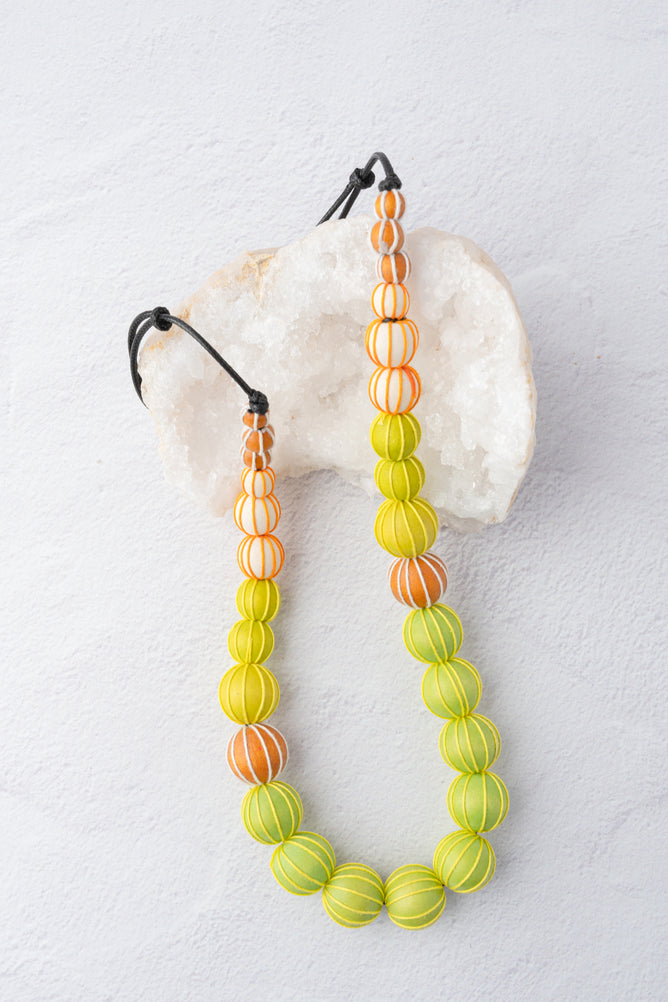Sylca Designs Graduated Wrapped Beads, Lime 