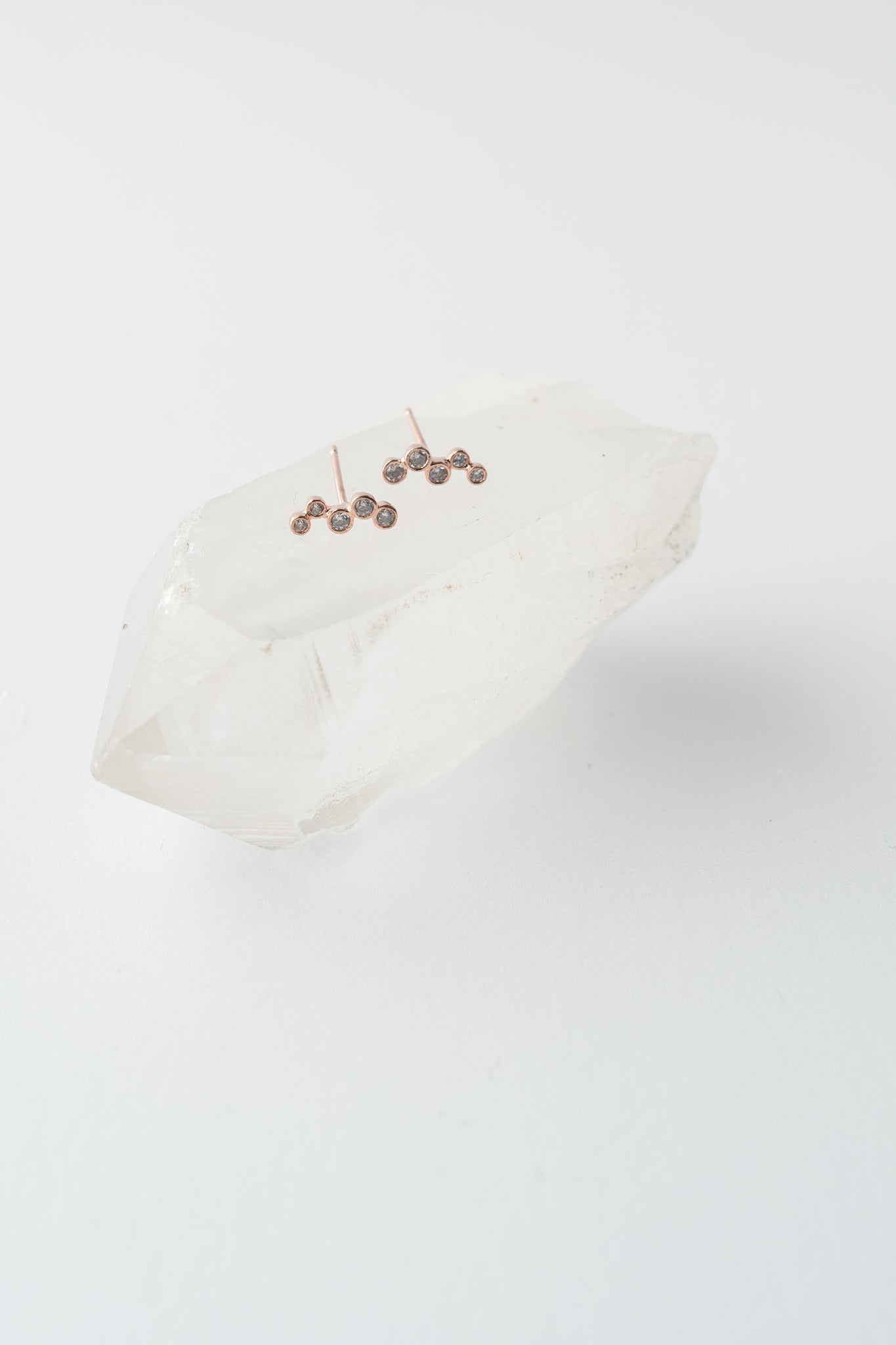 Tai Rose Gold Climber Post Earrings 