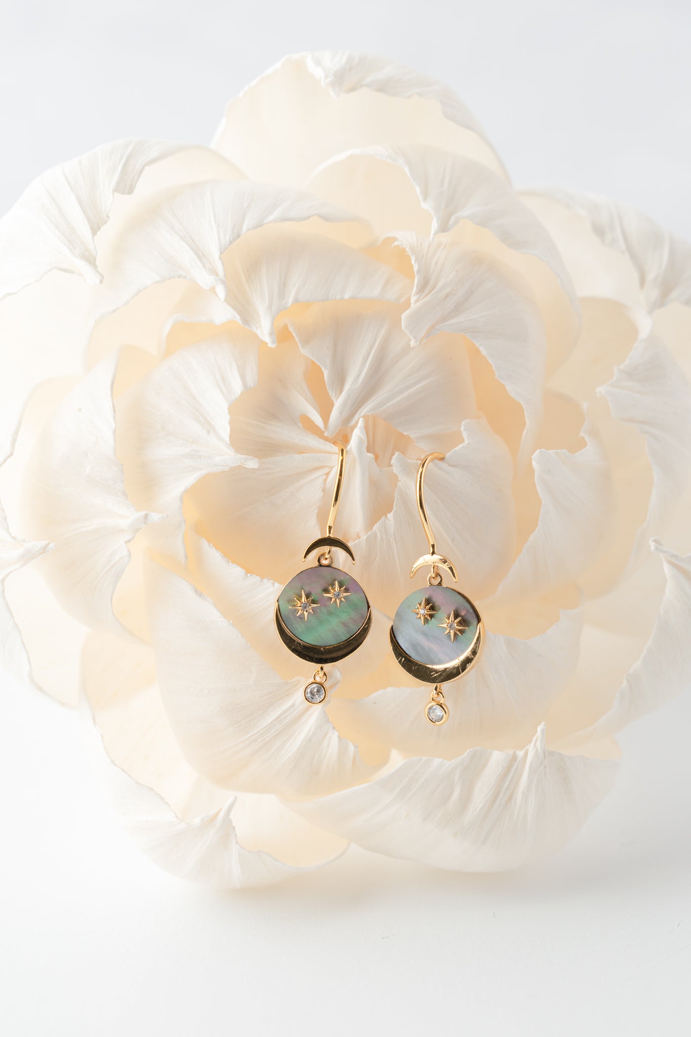 Tai Inlay Celestial Drop Earrings 