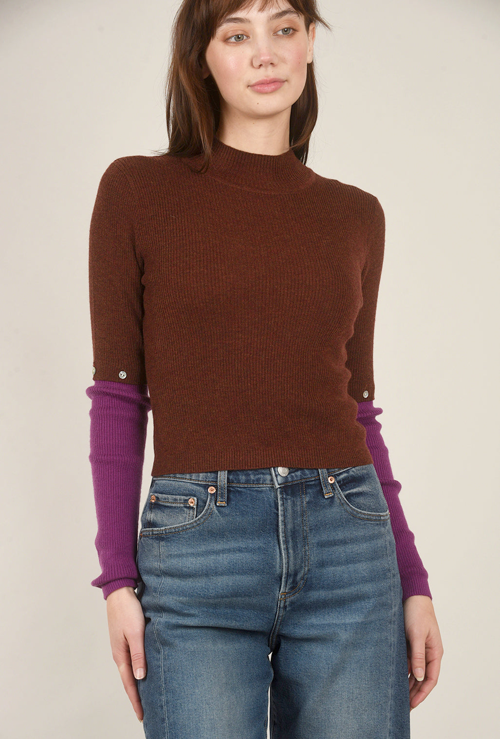 Kerisma Sapo Top, Brown/Grape 