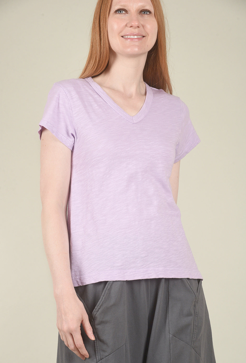 Wilt V-Neck Baby Baby Tee, Mulberry 