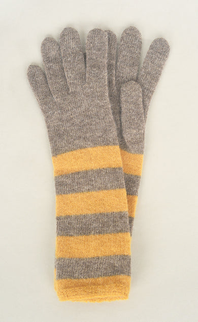 Santacana Madrid Wool/Angora Semilon Glove, Vison 