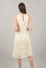 Mystree Overstitch Crinkle Sundress, Ivory 