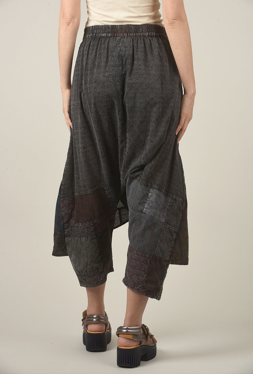POL Crossover Wrap Pant, Charcoal Multi 