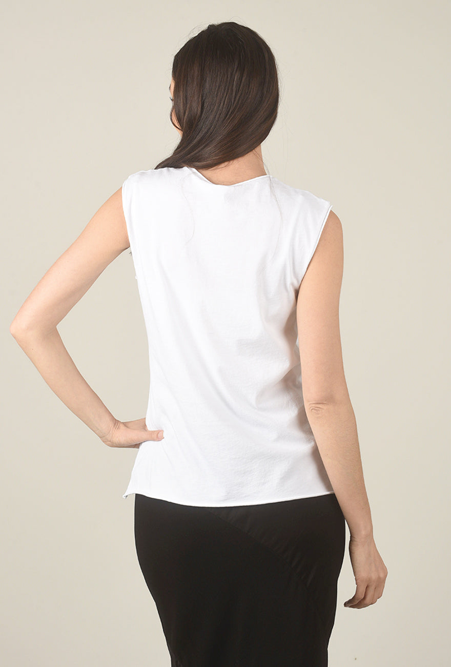 Barre Tee, White