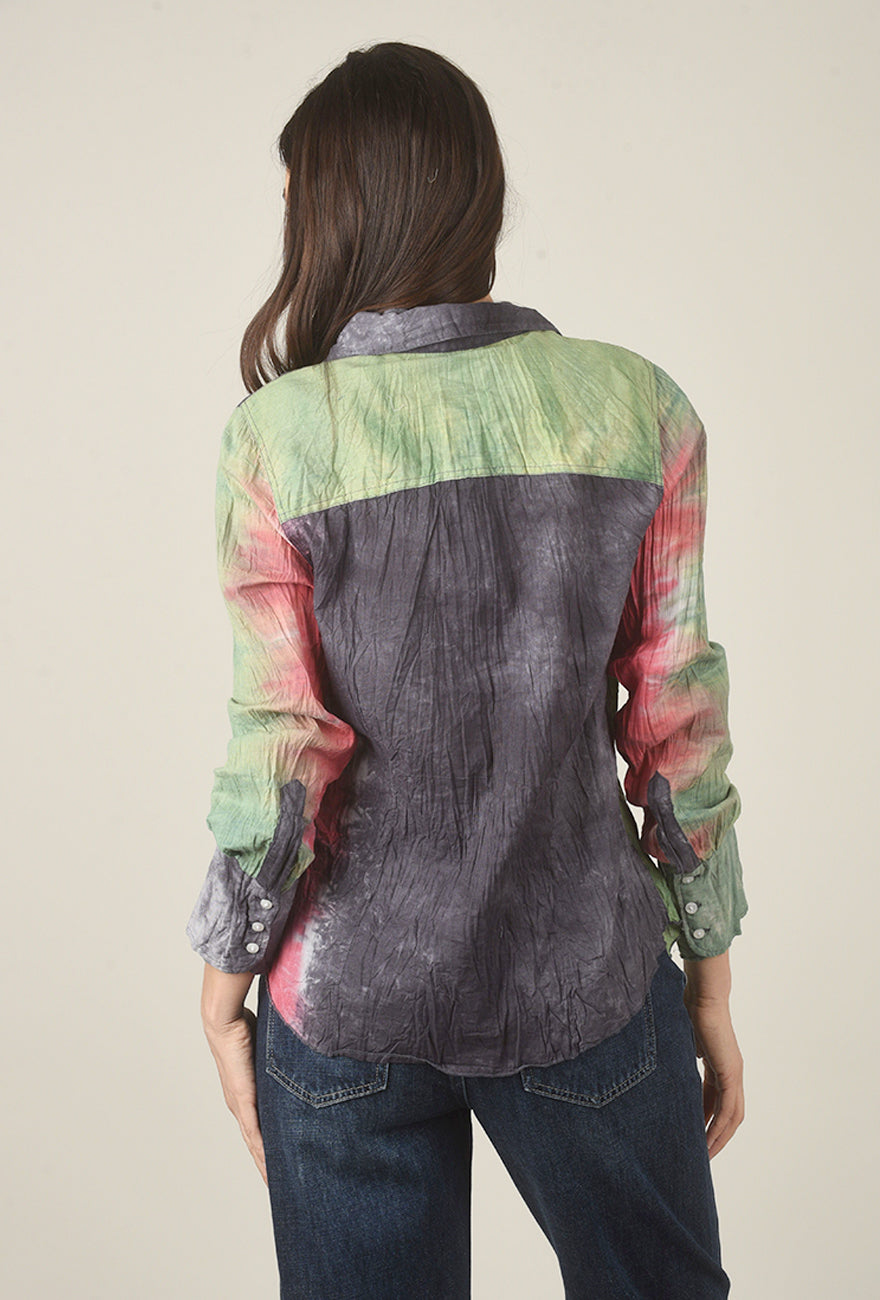 Gretchen Shirt, Sage/Green Angle 3