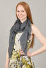 Blue Pacific Cashmere Blend Glitter Scarf, Gray One Size Gray