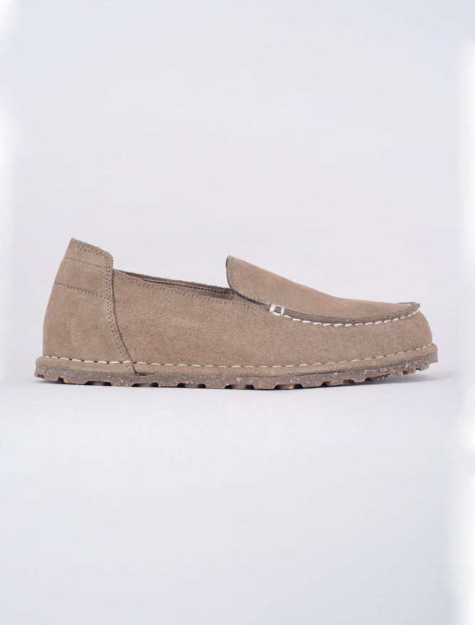 Birkenstock Utti Suede Slipper, Gray Taupe 