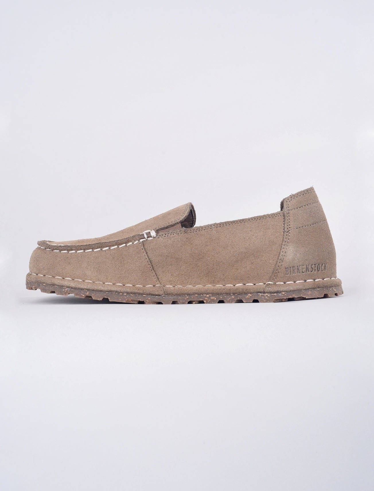 Birkenstock Utti Suede Slipper, Gray Taupe 