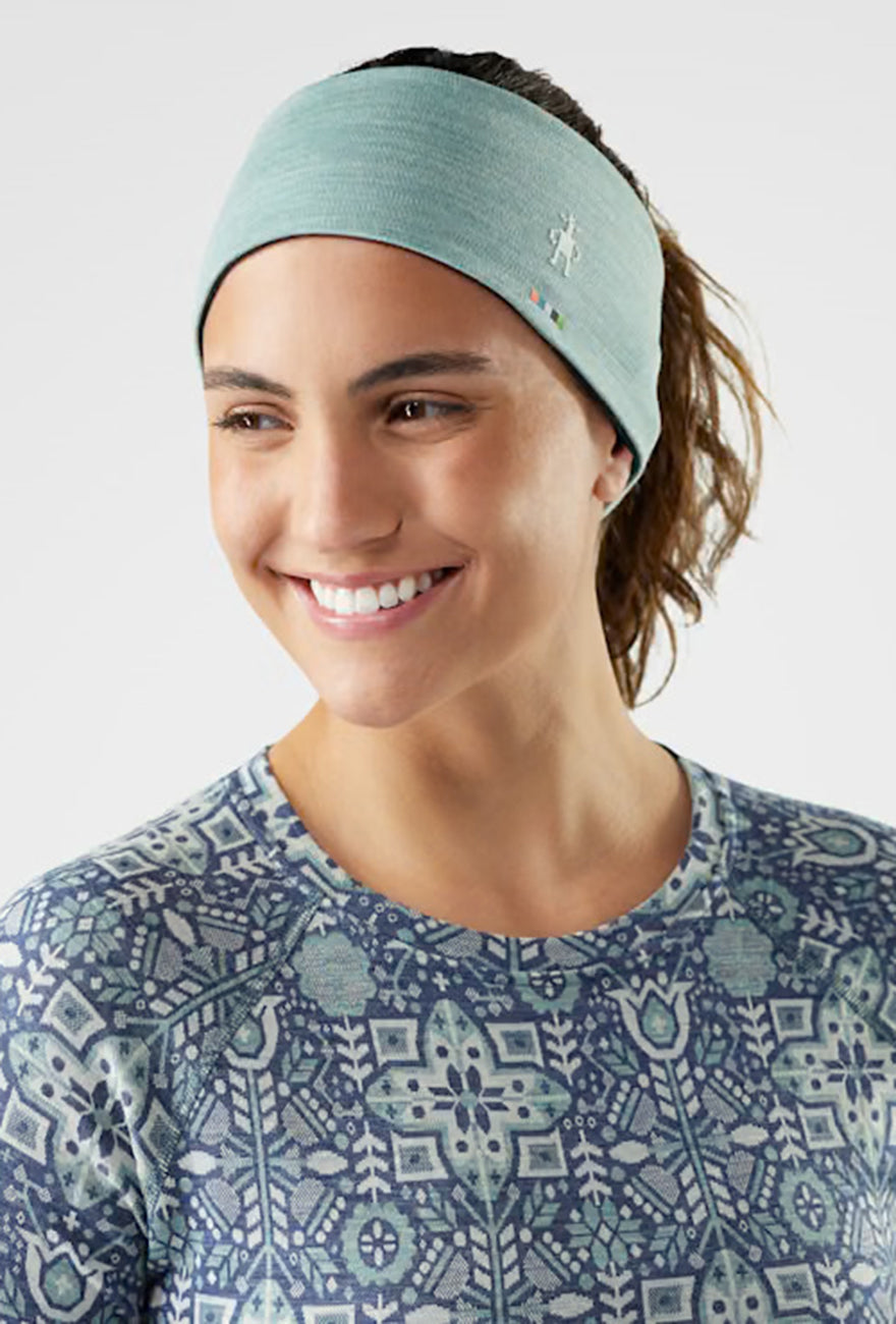 Smartwool Thermal Merino Reverse Headband, Arctic Green/Twilight 