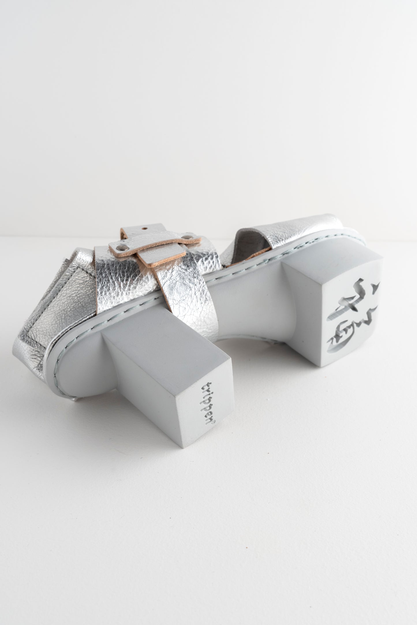 Trippen Shoes Forecast Happy, Silver Lam 
