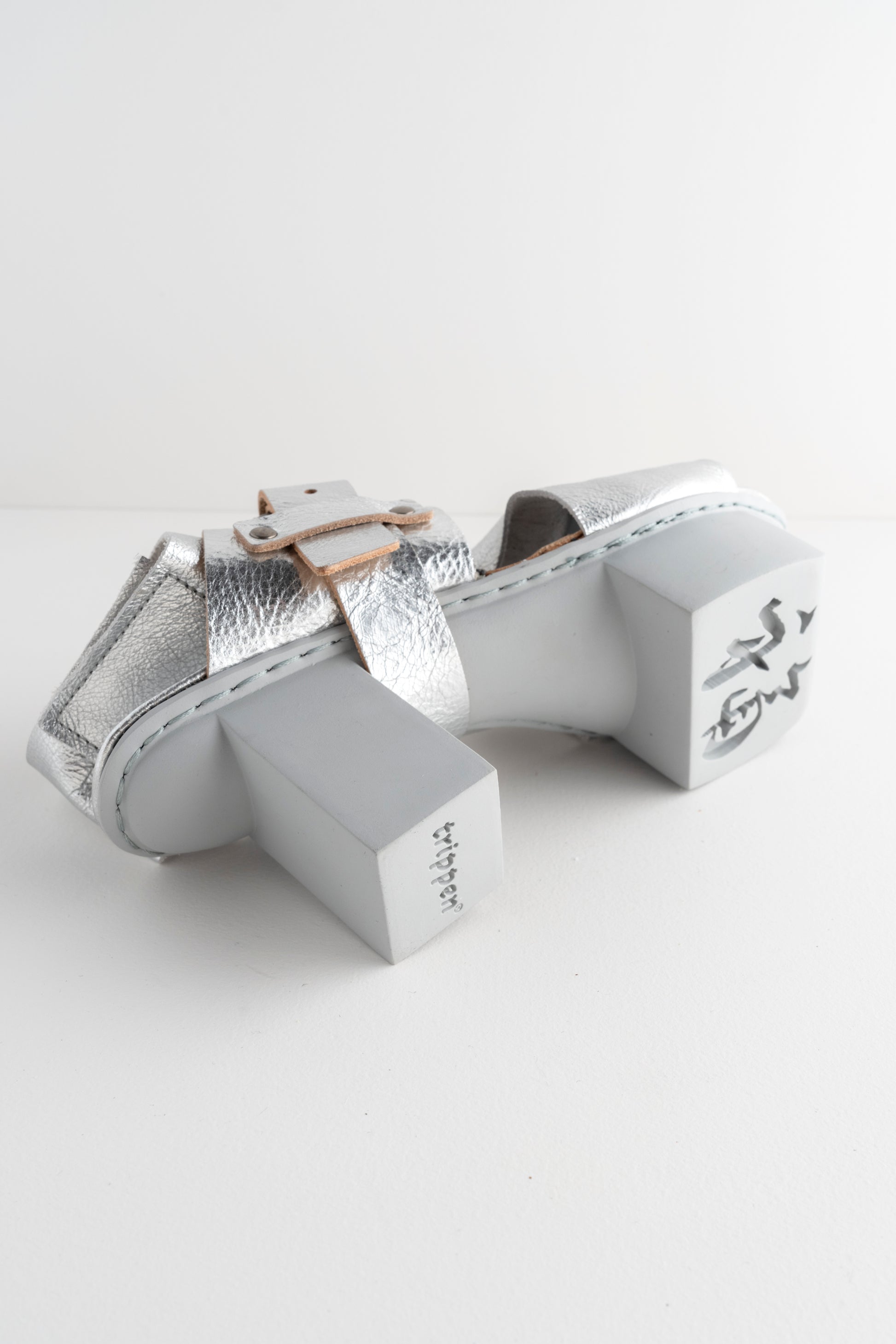 Trippen Shoes Forecast Happy, Silver Lam 