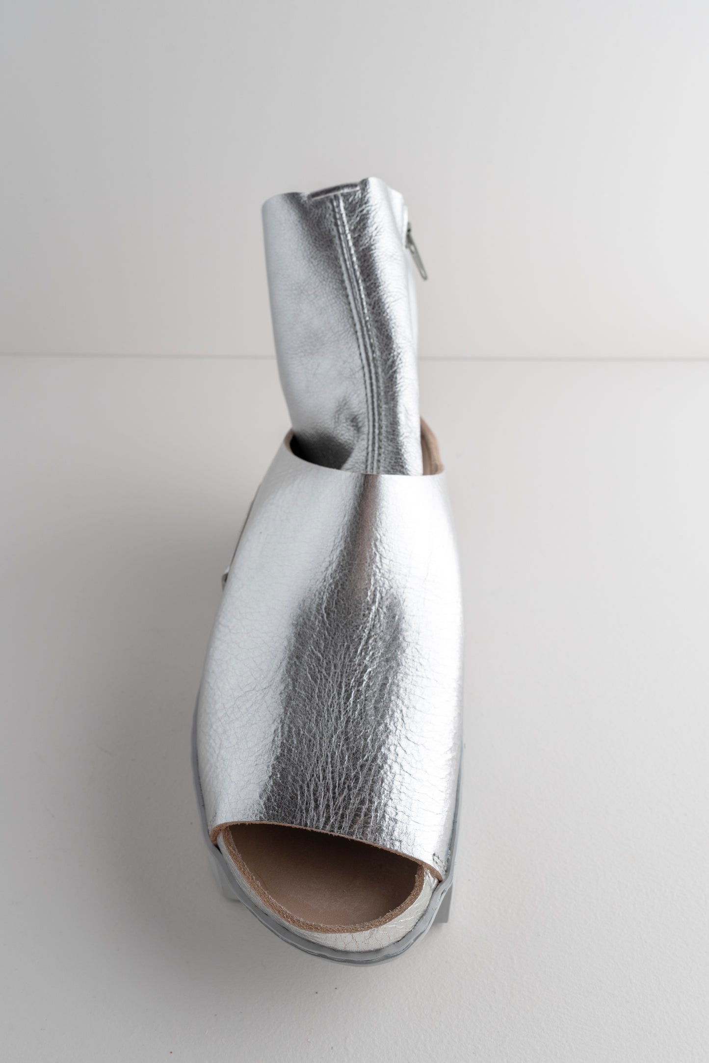 Trippen Shoes Daybreak Box Shoe, Silver 