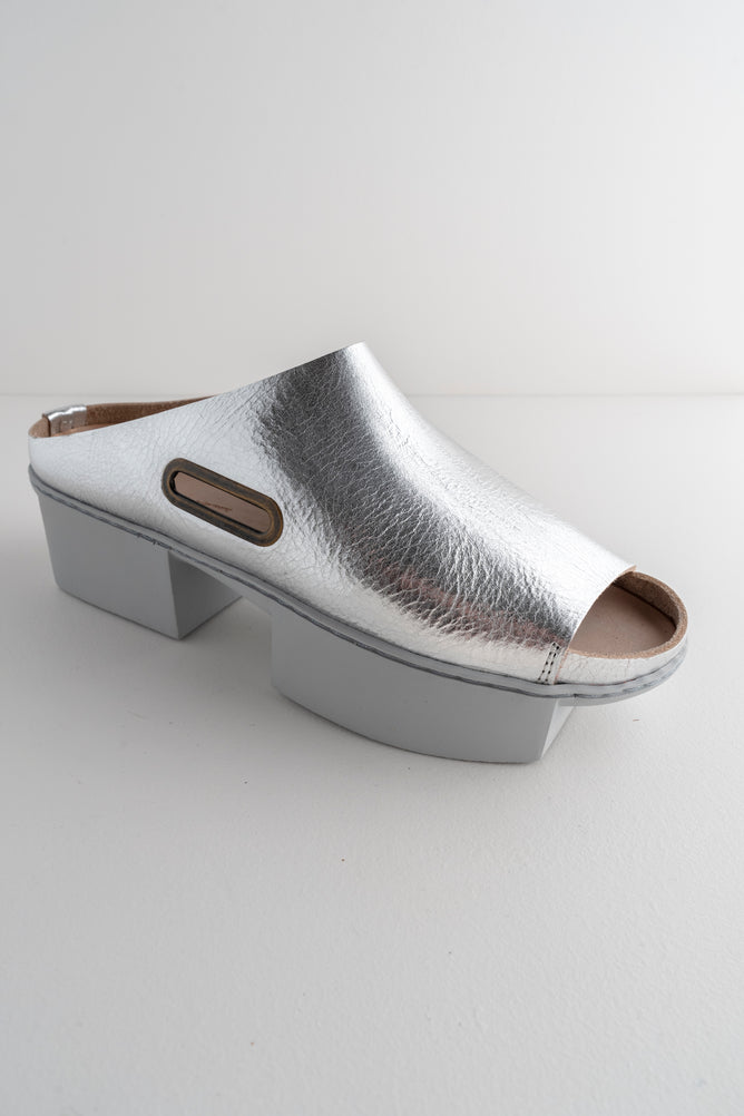 Trippen Shoes Daybreak Box Shoe, Silver 