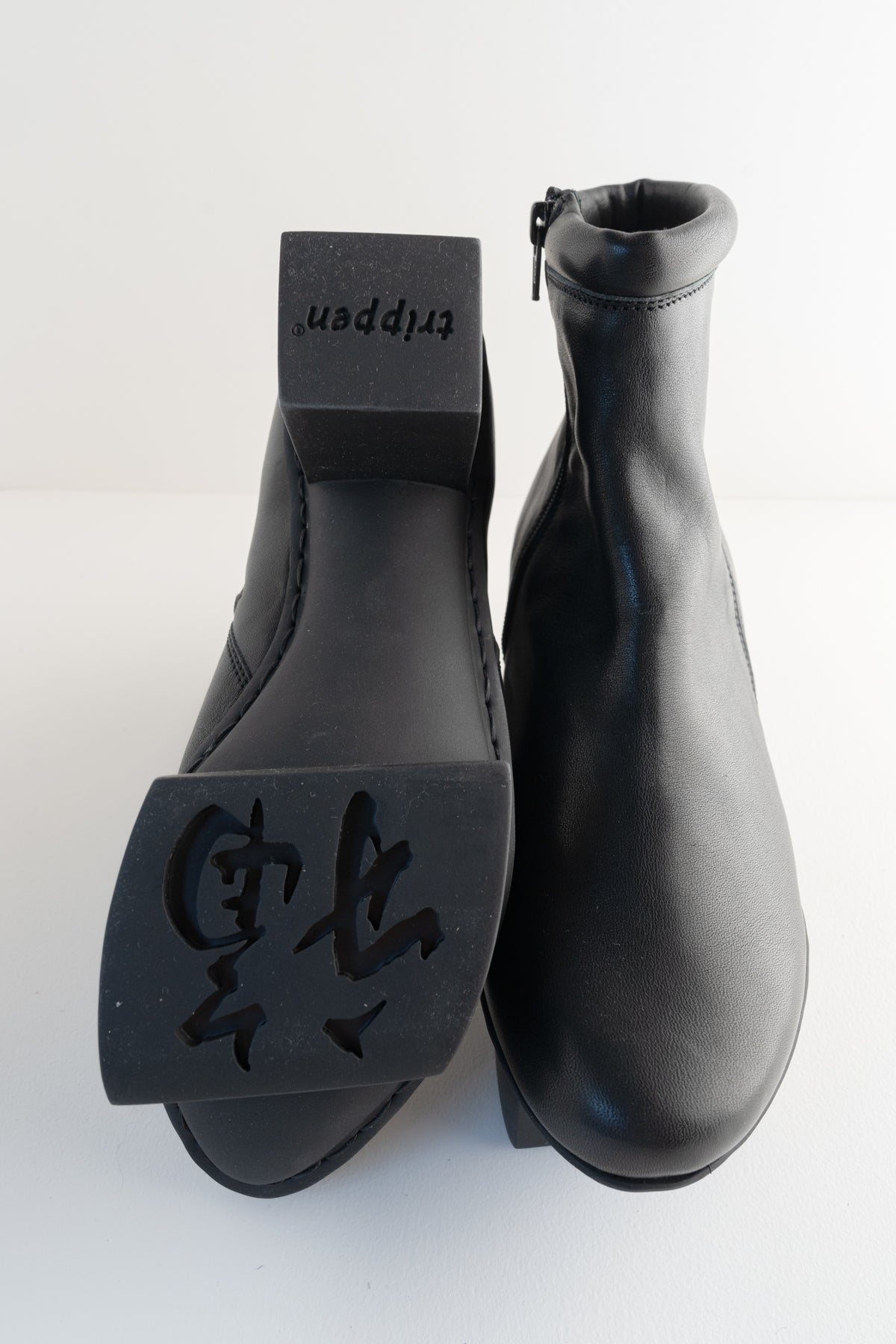 Trippen Shoes Polis Happy Boot, Black 