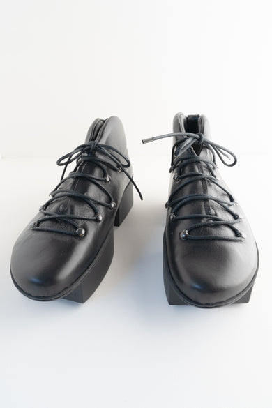 Trippen Shoes Hook Box Shoe Black STX 36