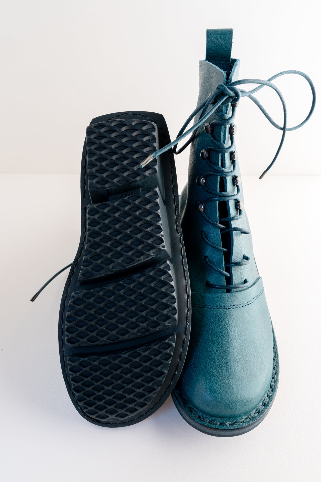 Lady Gritt Boot, Petrol Angle 3