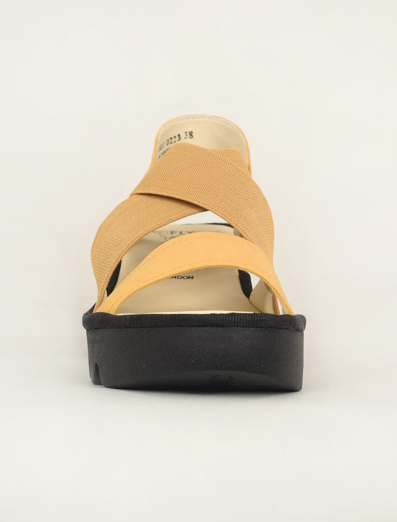 Fly London Taji Platform Sandal, Bumblebee Yellow 