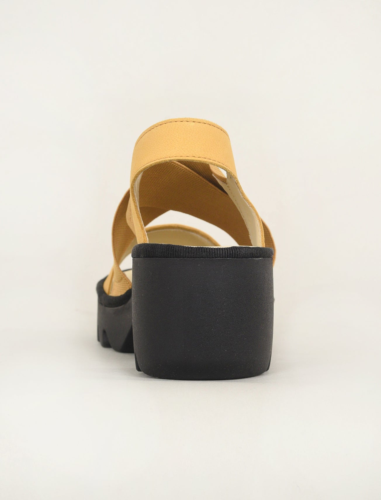 Fly London Taji Platform Sandal, Bumblebee Yellow 