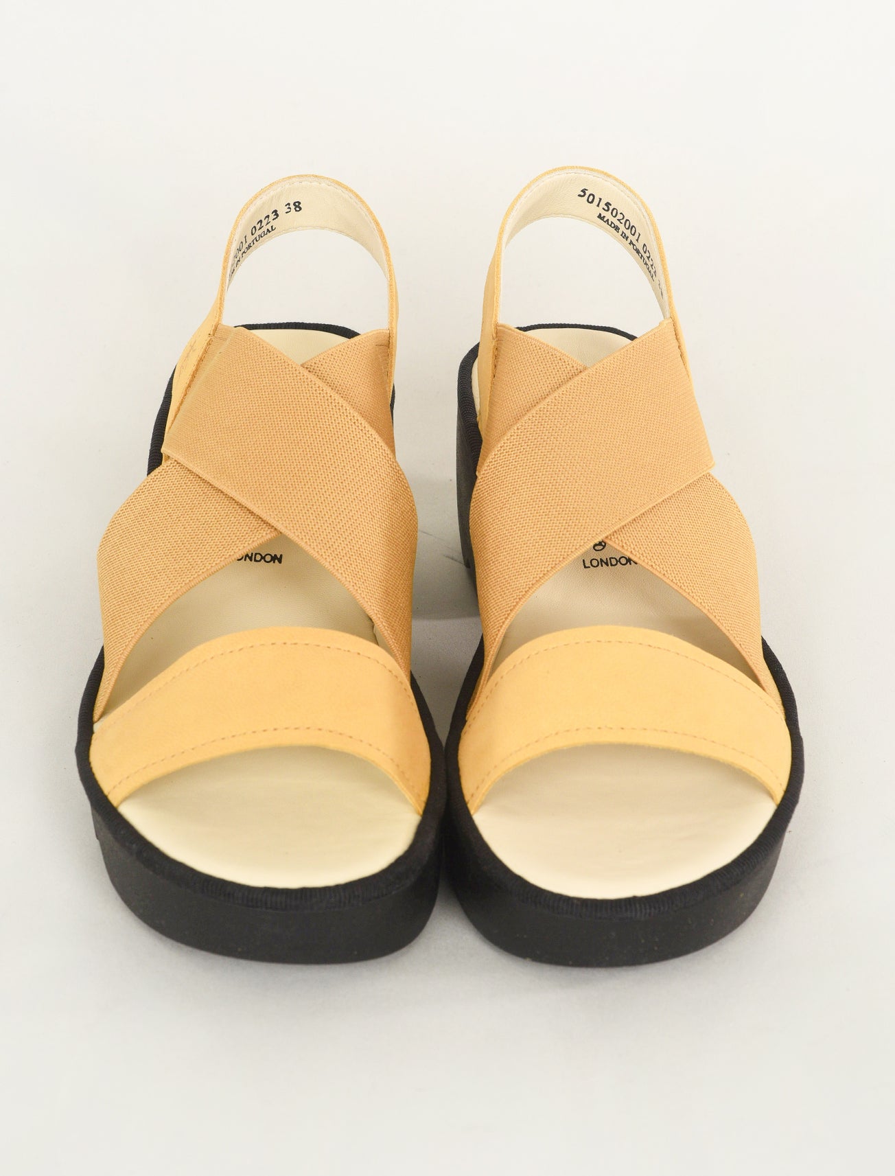 Fly London Taji Platform Sandal, Bumblebee Yellow 