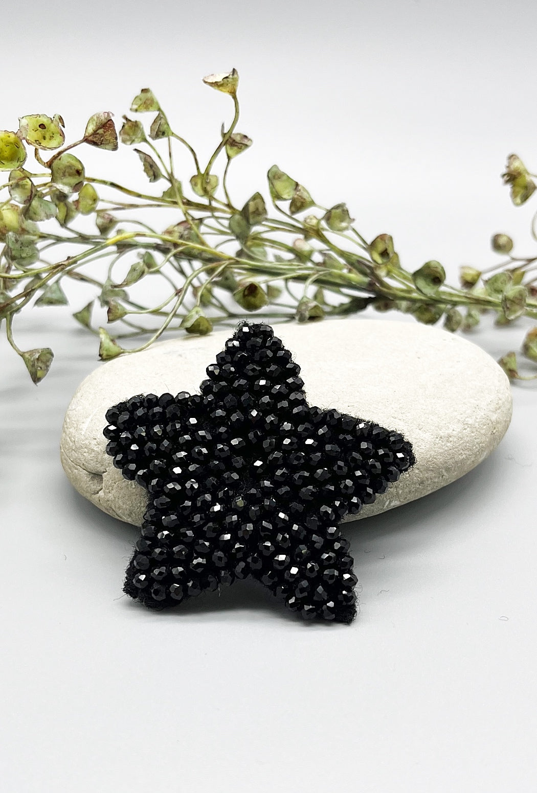 Pluslavie PLU Sparkle Button-On Patch, Star/Black 