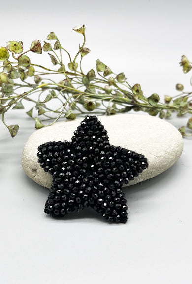 Pluslavie PLU Sparkle Button-On Patch, Star/Black 
