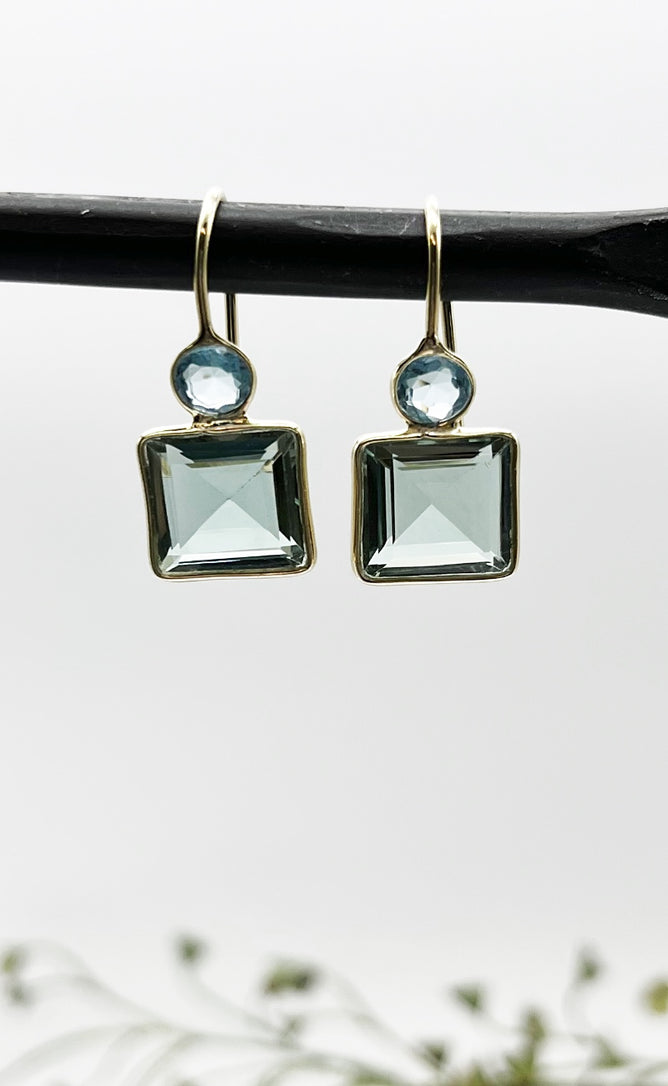 Rachel Reinhardt Blue Quartz Earring 