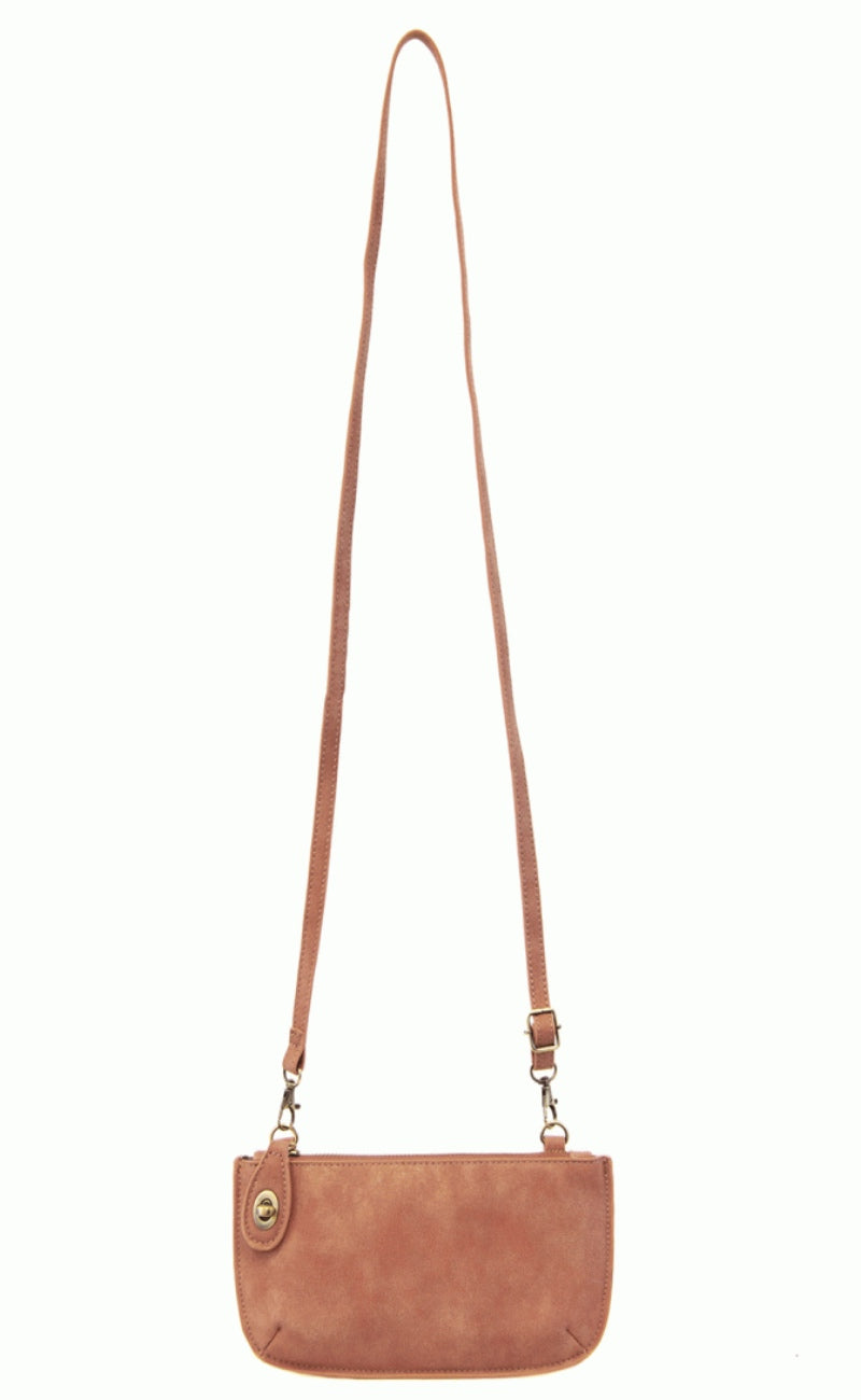 Joy Susan Mini Crossbody Wristlet, Dusty Mauve Luxe One Size Dusty Mauve