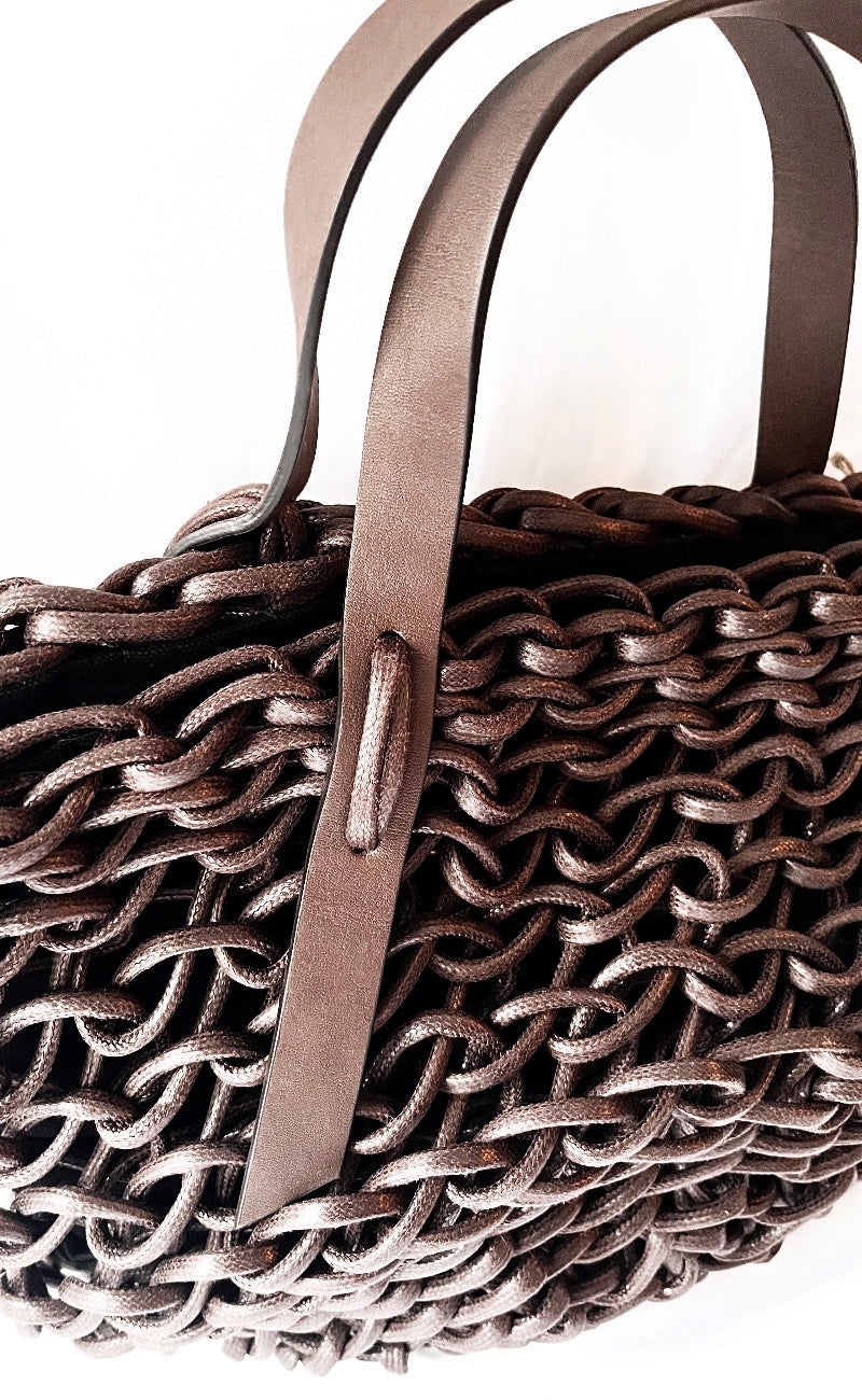 Alienina Erica Woven Bag, Brown One Size 