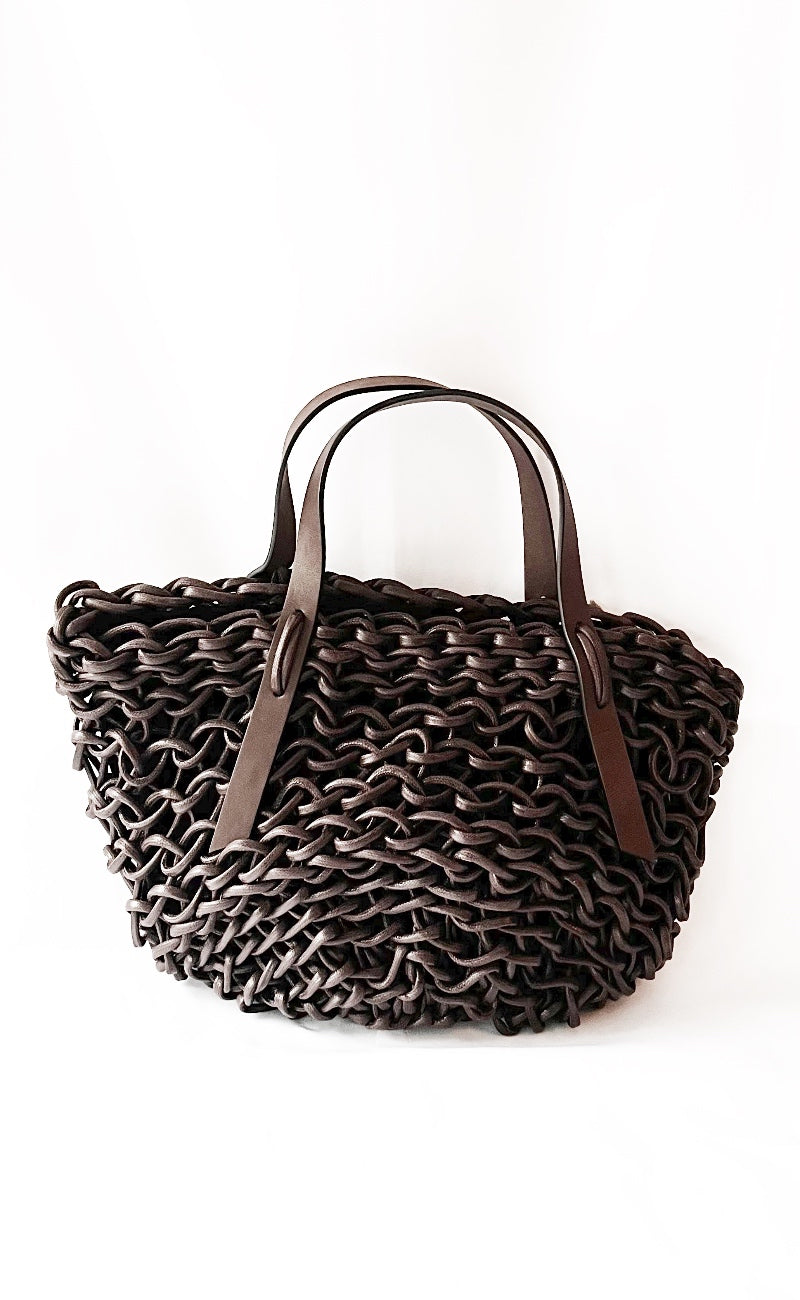 Alienina Erica Woven Bag, Brown One Size 