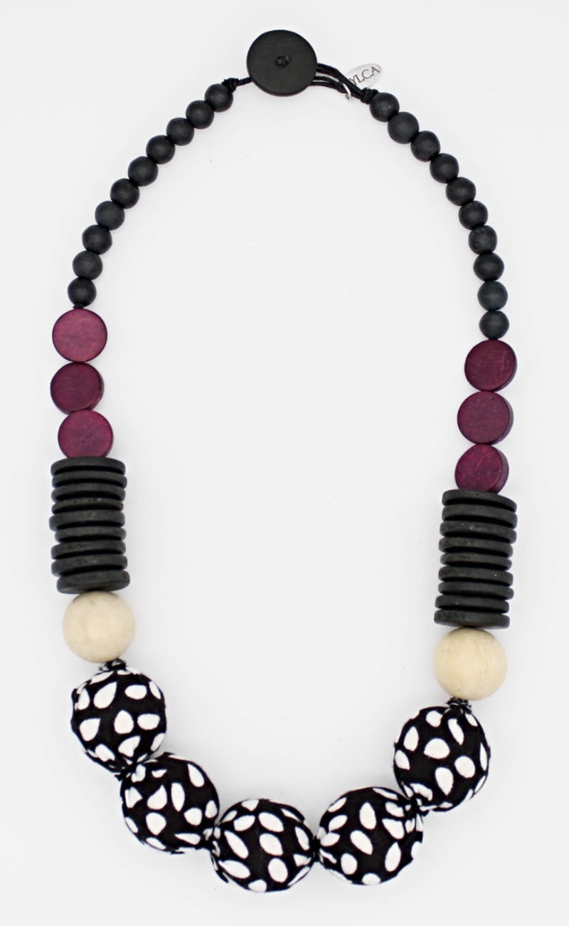 Sylca Designs Imani Necklace, Black 