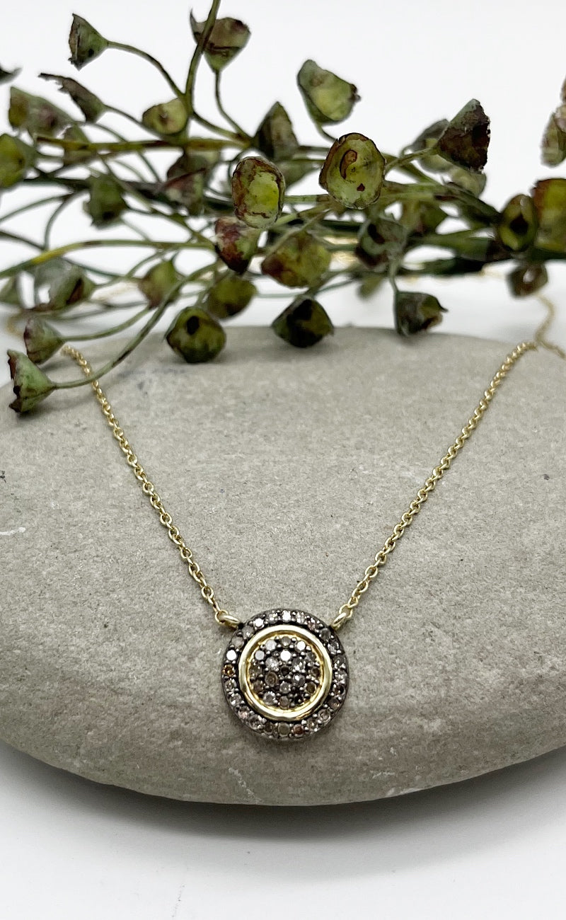 Rachel Reinhardt Petite Champagne Diamond Necklace 