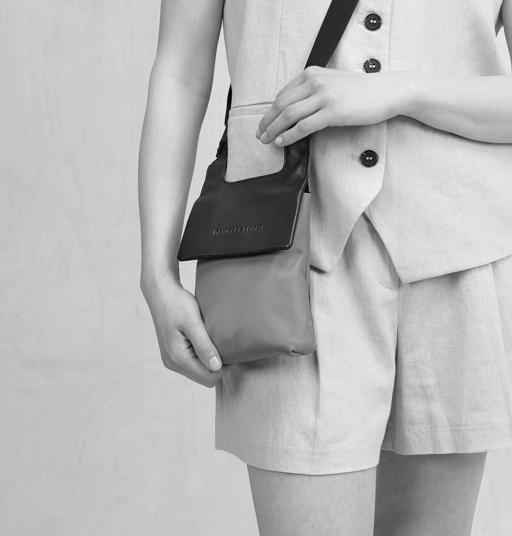 Daniella Lehavi Porto Phone Pocket Bag, Moss 