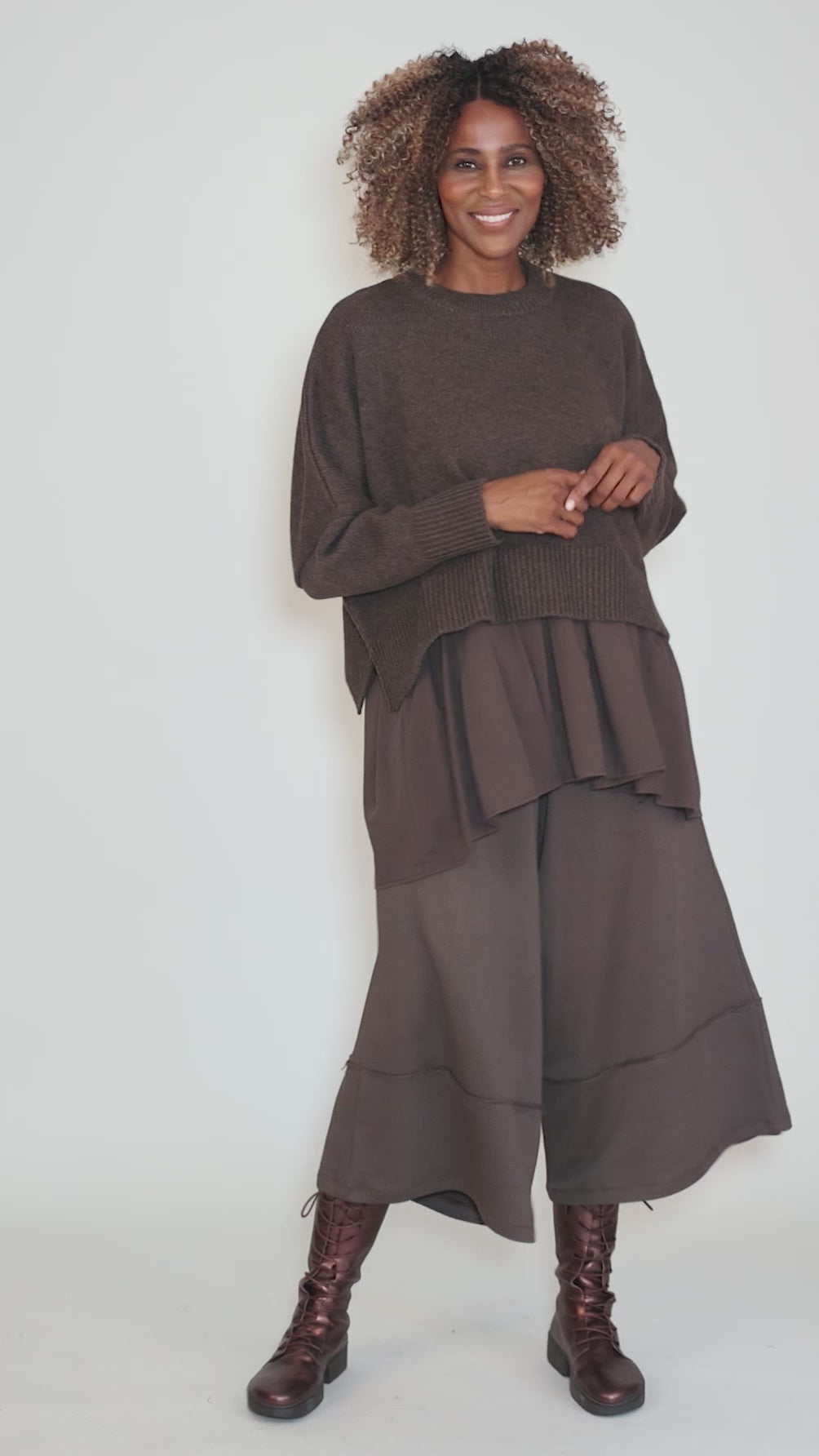 Ophelie Layered Sweater, Moro Angle 7