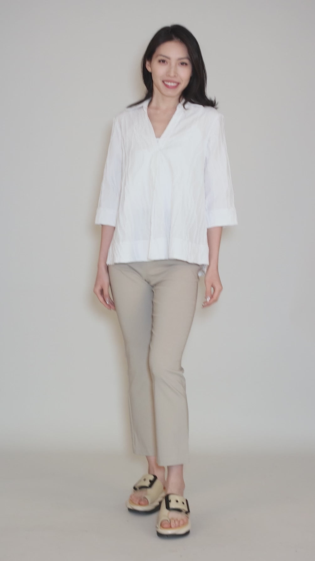 Amelia Canyon Blouse, White Angle 5