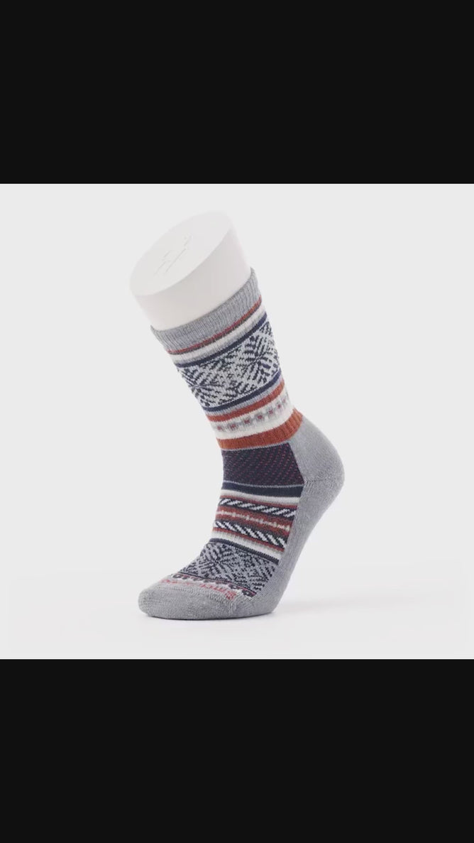 Smartwool Everyday Cozy Fair Isle Crew, Light Gray 
